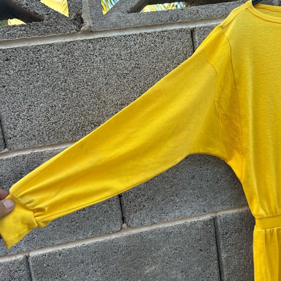 Vintage Yellow Sweater Dress - Picture 5 of 6